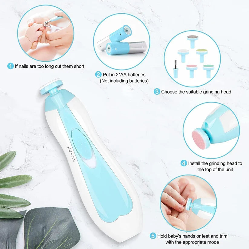 GentleTrim™ Electric Baby Nail Trimmer Kit