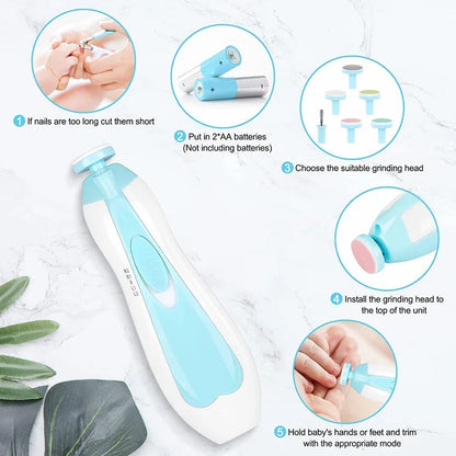 GentleTrim™ Electric Baby Nail Trimmer Kit