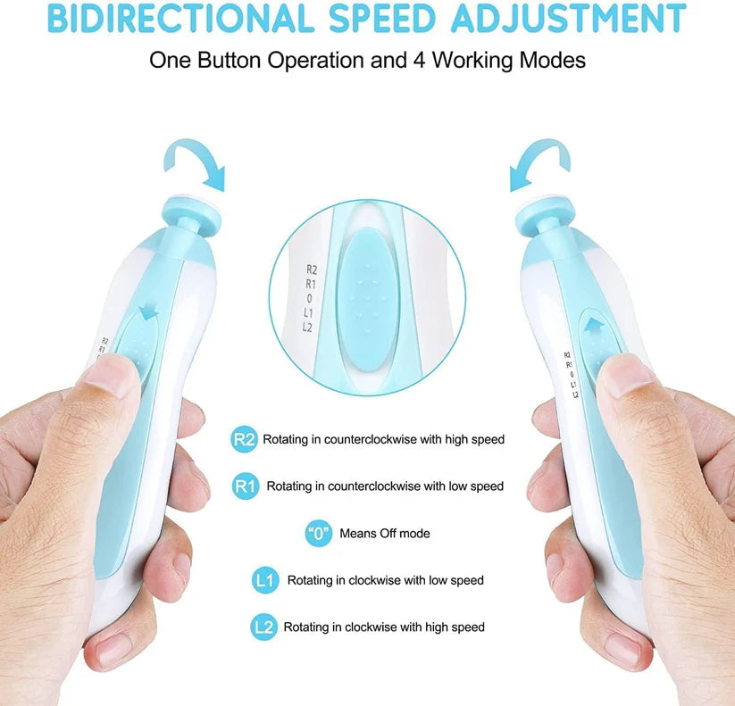 GentleTrim™ Electric Baby Nail Trimmer Kit